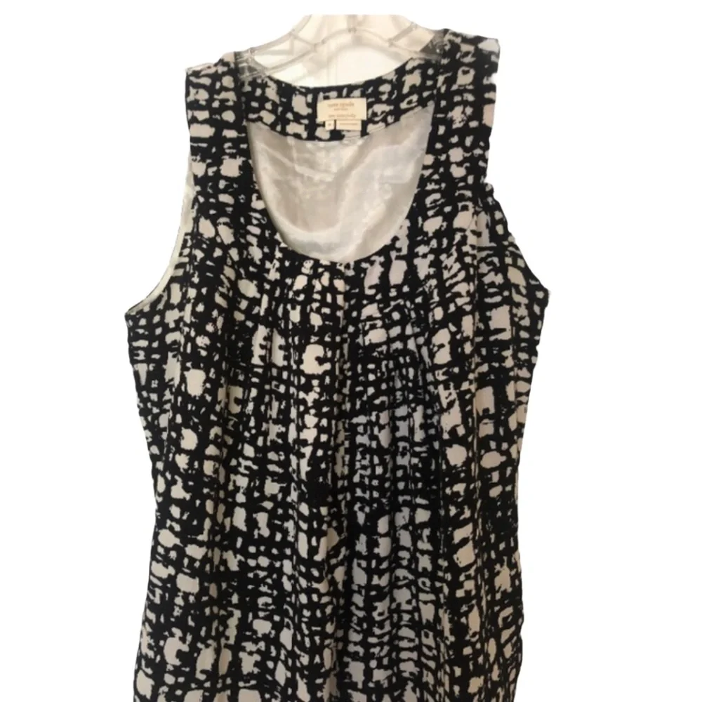 Kate Spade Sleeveless Black & White Design Top M - Picture 2 of 10
